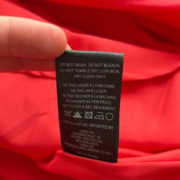 Hutch Sleeveless Smocked Drop-waist Midi Dress Red Petite Large - Picture 6 of 9